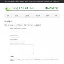Feedback - Family Tax Office